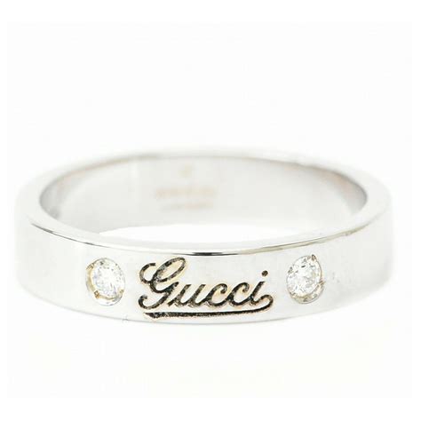 gucci womens ring silver|Gucci diamond ring.